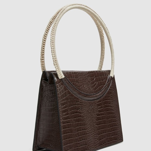 NWT Embossed Faux Leather City Satchel - Picture 3 of 7